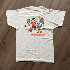 Vintage 1980s Pizza Pizza University Tennis Team Tee